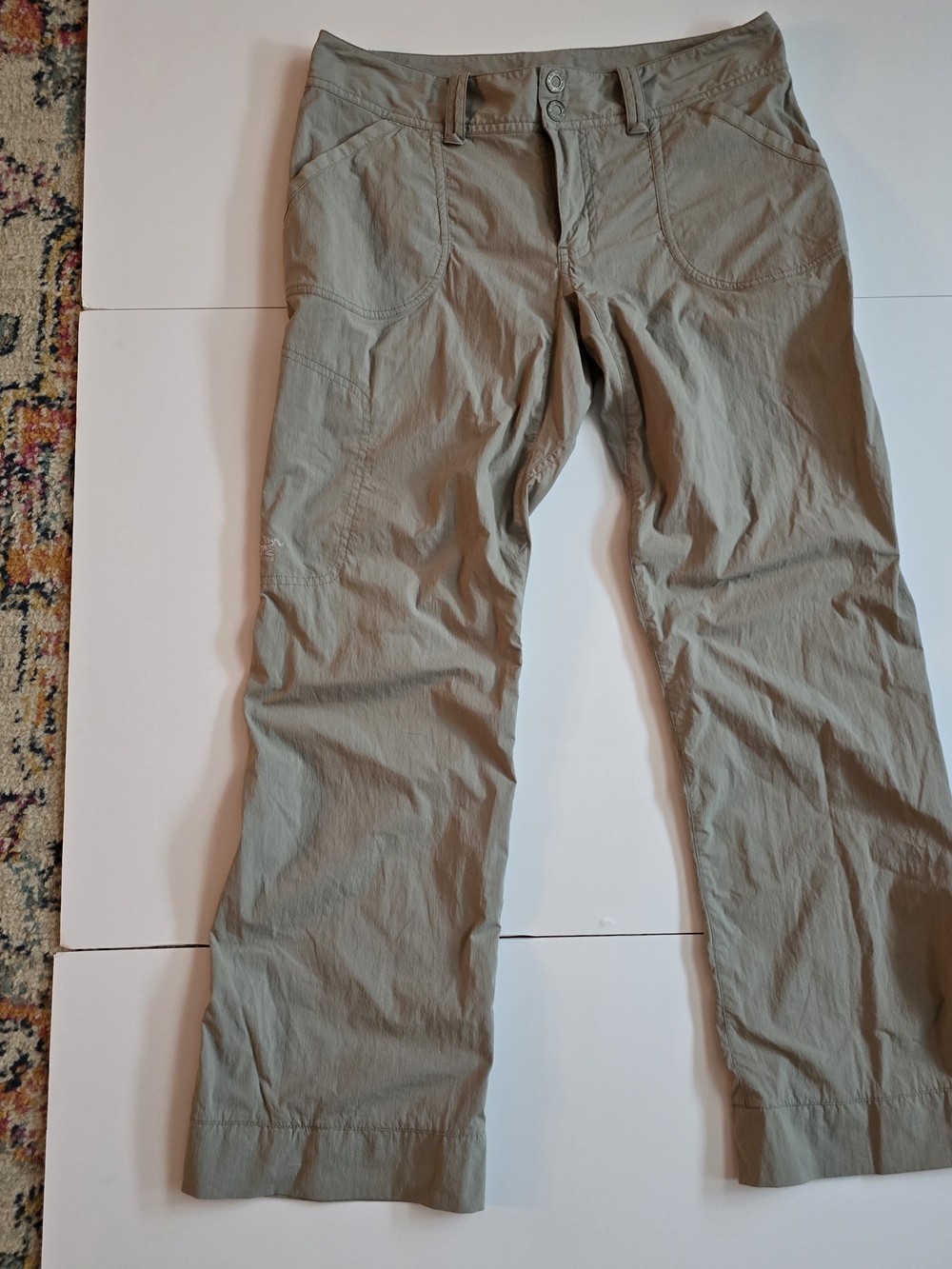 Arc'teryx Women's Straight Leg Hiking Pants in Light Taupe Size 4